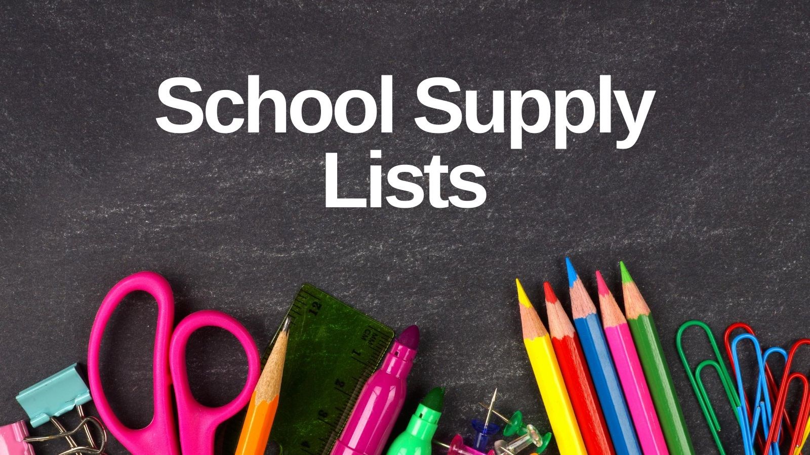 Student Supply Lists 20212022